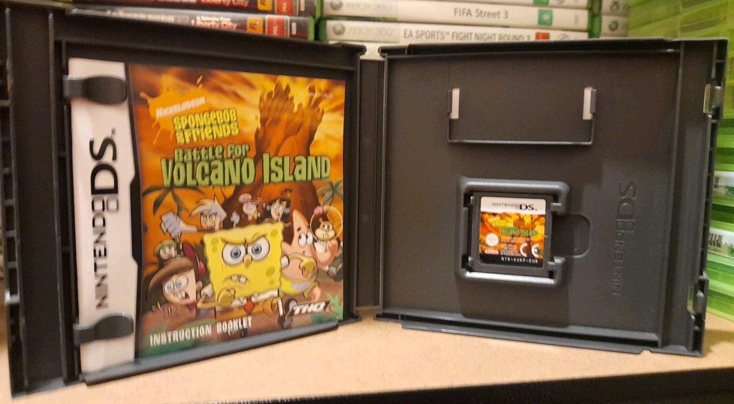 Spongebob and Friends: Battle for Volcano Island - Nintendo DS - Case And Manual