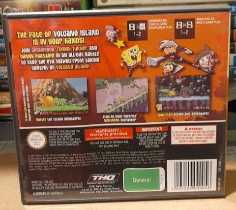 Spongebob and Friends: Battle for Volcano Island - Nintendo DS - Case And Manual