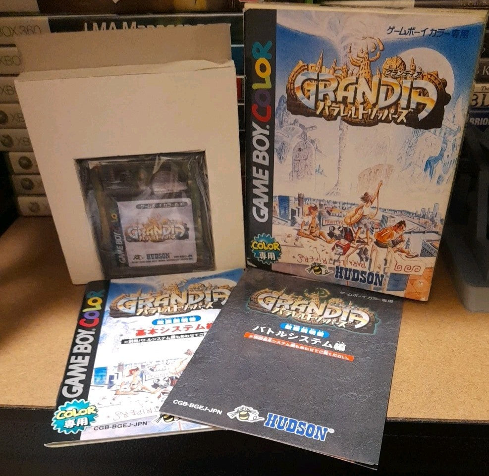 NINTENDO GAME BOY COLOR GBC Grandia: Parallel Trippers Japanese version boxed