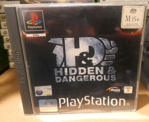 HIDDEN & DANGEROUS • Sony PlayStation 1 PS1 Game + Manual (2001) PAL • Complete