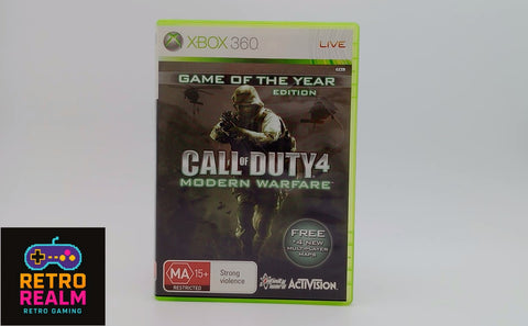 Call Of Duty 4 Modern Warfare for XBOX 360 PAL with Manual CID