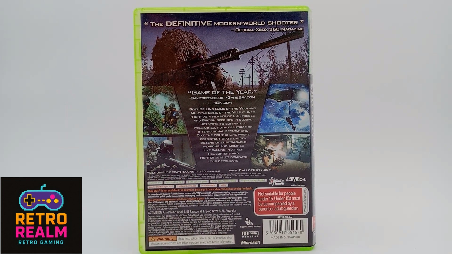 Call Of Duty 4 Modern Warfare for XBOX 360 PAL with Manual CID