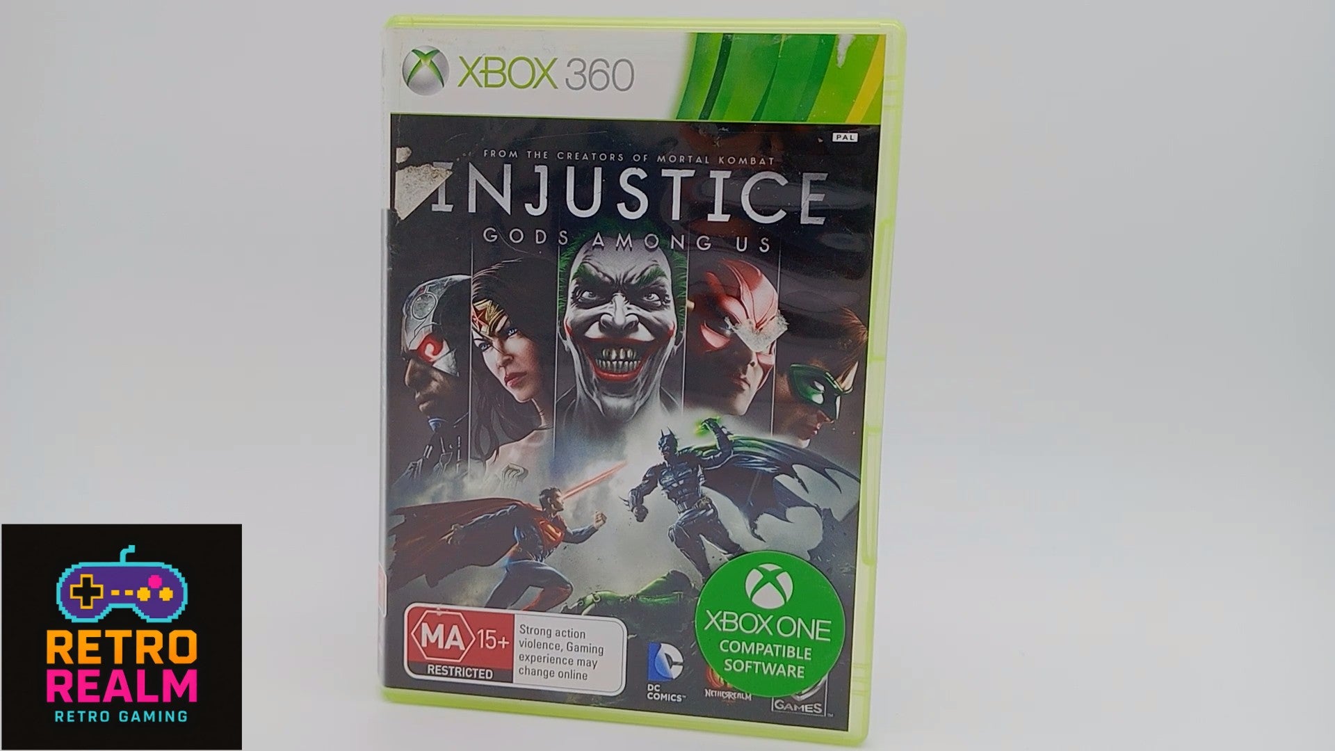 Injustice Gods Among Us for XBOX 360 PAL with Manual CID
