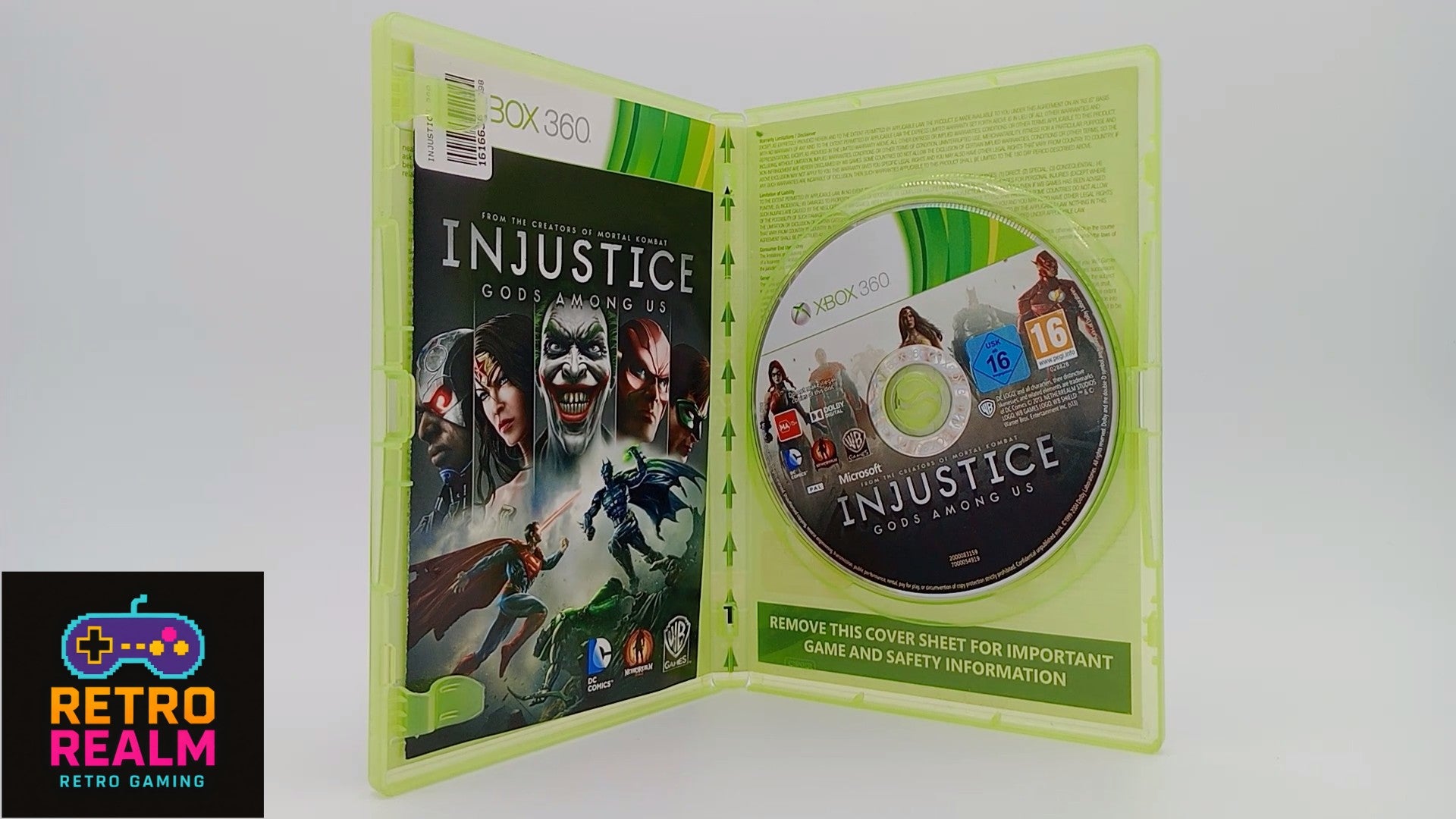 Injustice Gods Among Us for XBOX 360 PAL with Manual CID