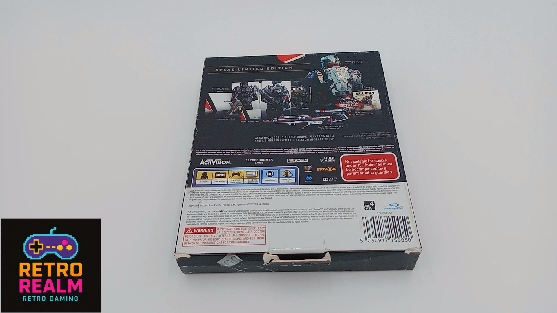 Call Of Duty Advanced Warfare Atlas Limited Edition for PlayStation 3 - Missing Parts