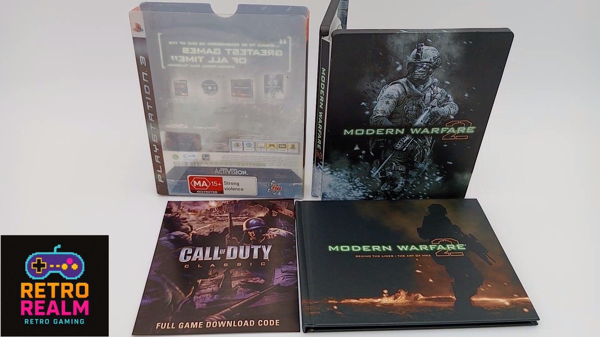 Modern Warfare 2 Hardened Edition for PlayStation 3 CID with Steel Case, Art Book and Sleeve