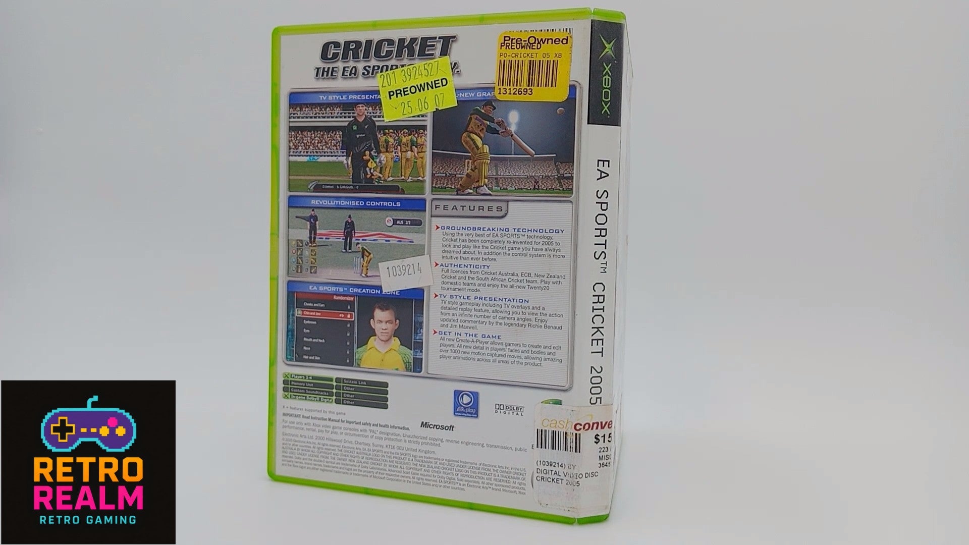 EA Sports Cricket 2005 for XBOX PAL CIB with Manual