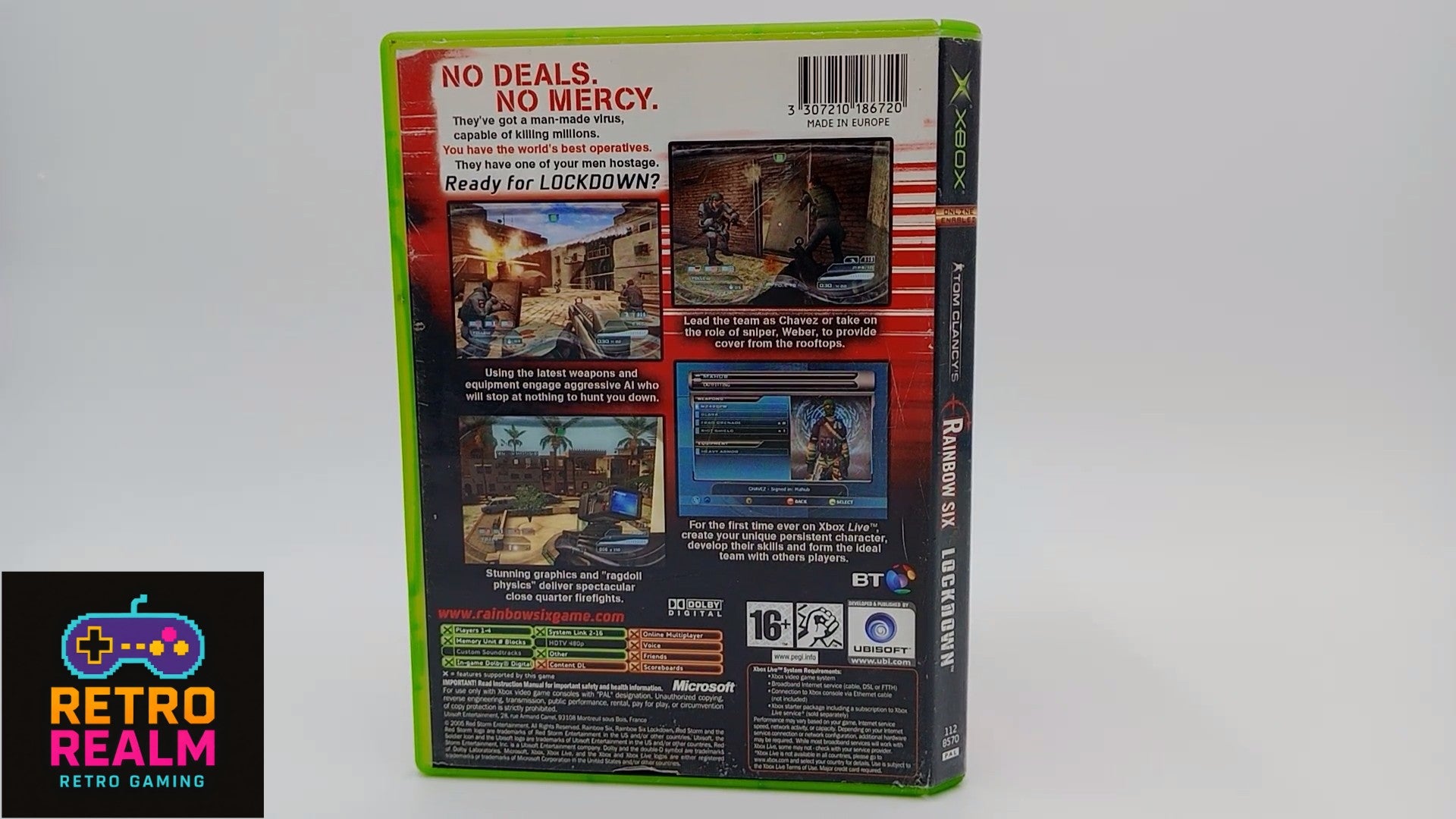 Tom Clancy's Rainbow Six Lockdown for XBOX PAL CIB with Manual