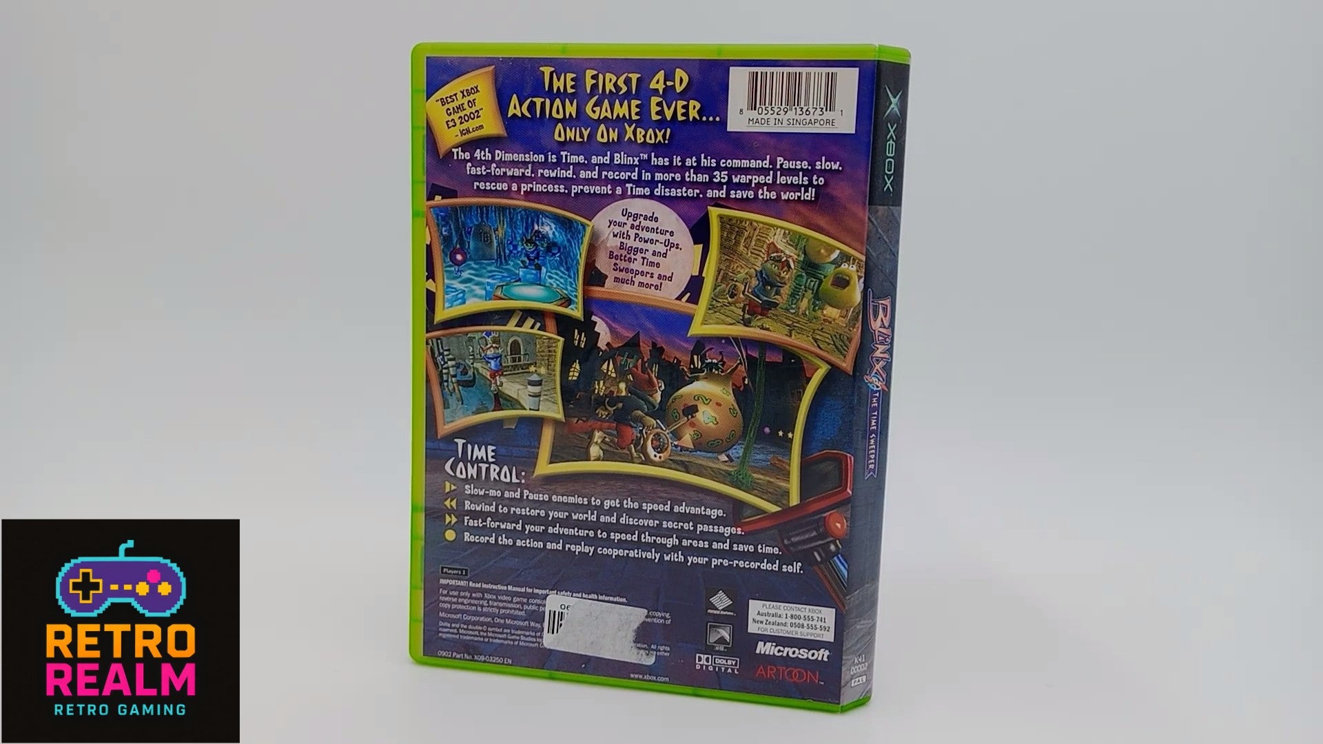 Blinx The Time Sweeper for XBOX PAL CIB with Manual