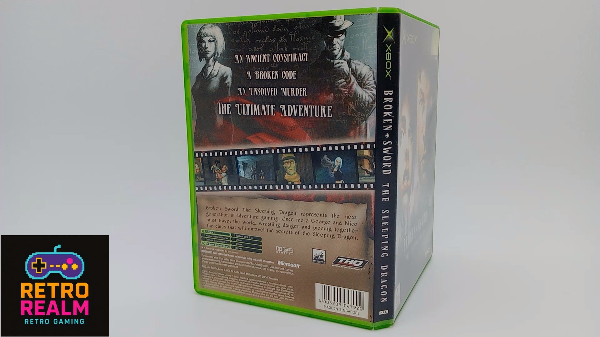 Broken Sword The Sleeping Dragon for XBOX PAL CIB with Manual