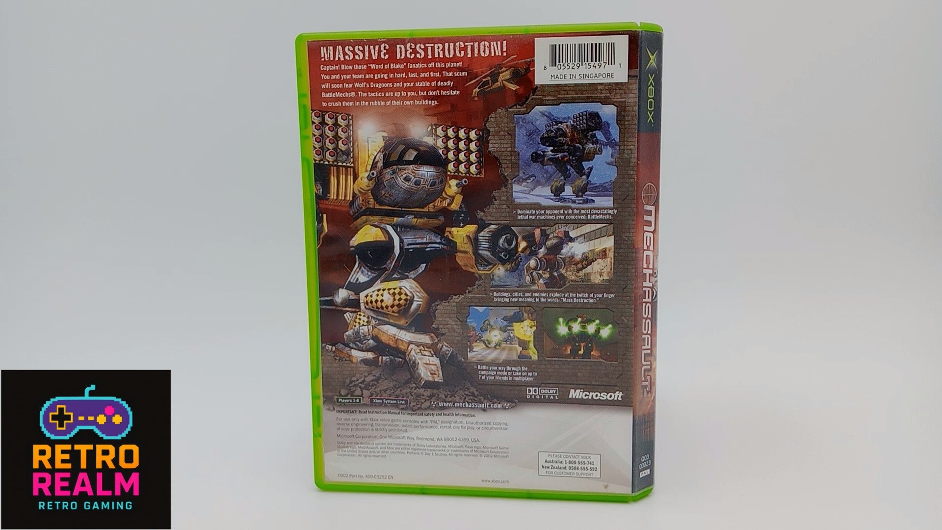 Mechassault for XBOX PAL CIB with Manual