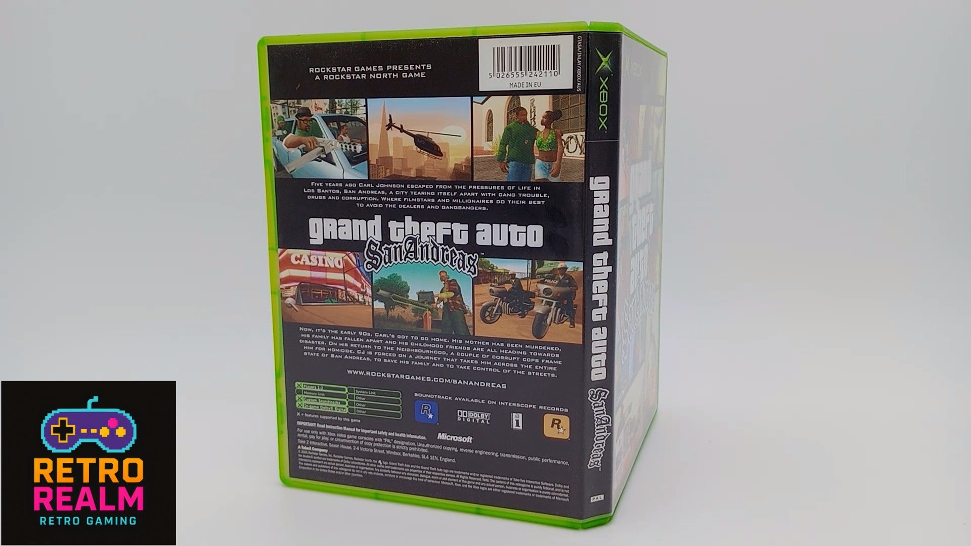 Grand Theft Auto San Andreas for XBOX PAL CIB with Map and Manual