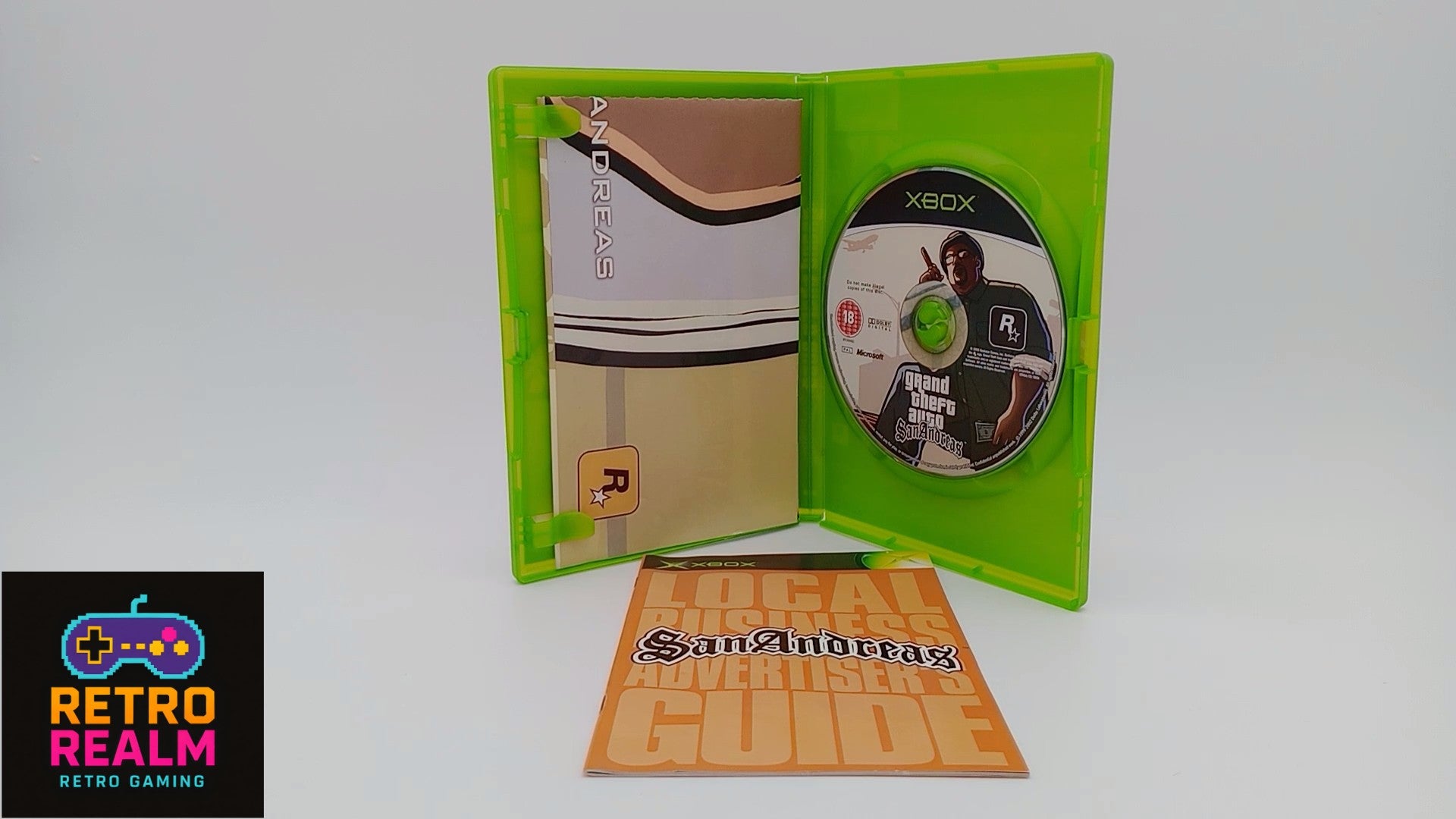 Grand Theft Auto San Andreas for XBOX PAL CIB with Map and Manual