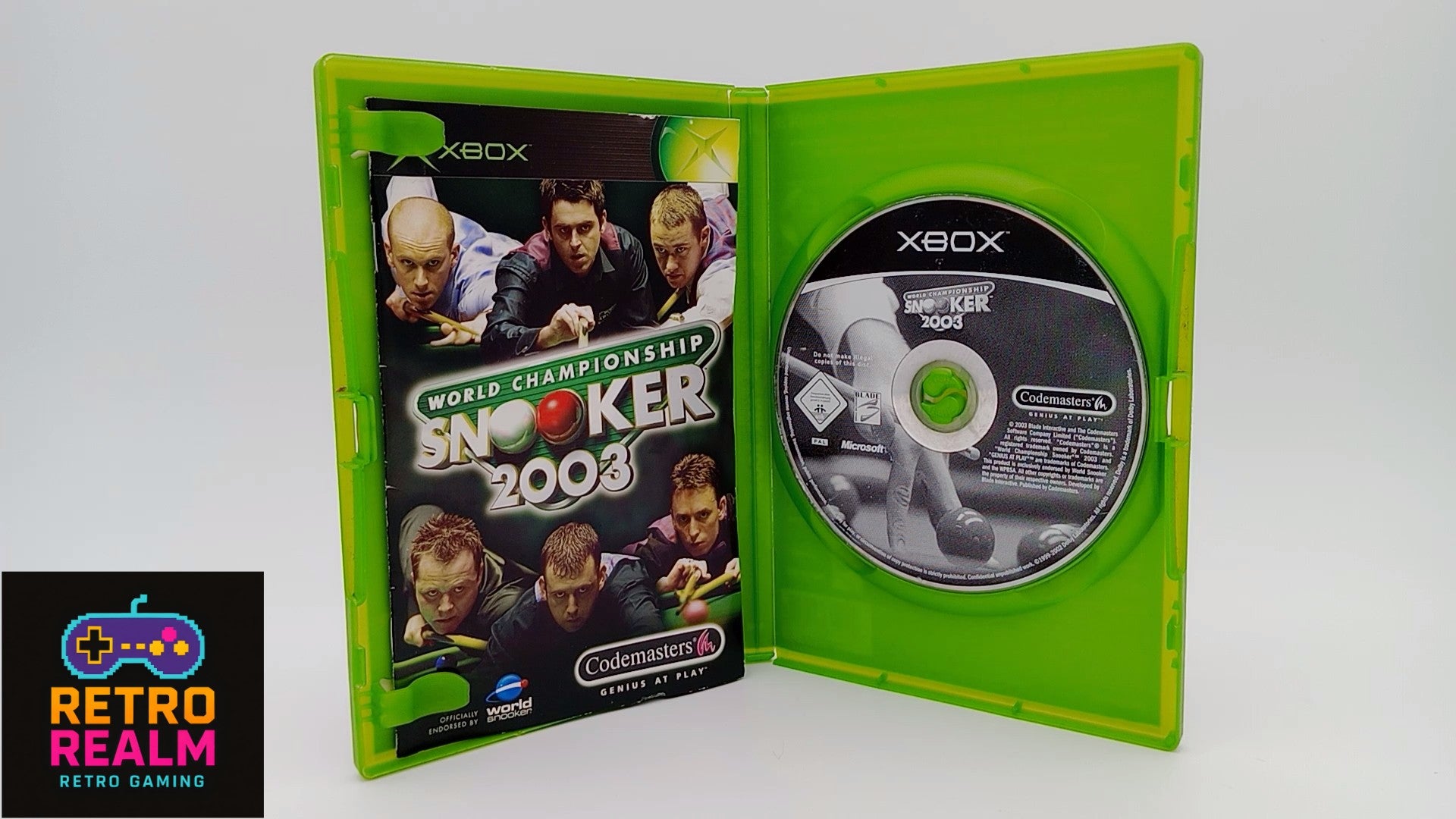 World Championship Snooker 2003 for XBOX PAL some damage to case CID with Manual