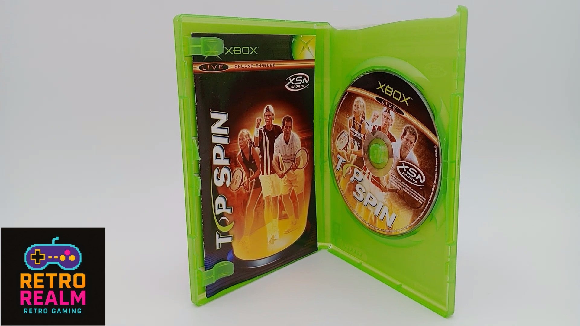 TopSpin Tennis for XBOX PAL some damage to case CID with Manual