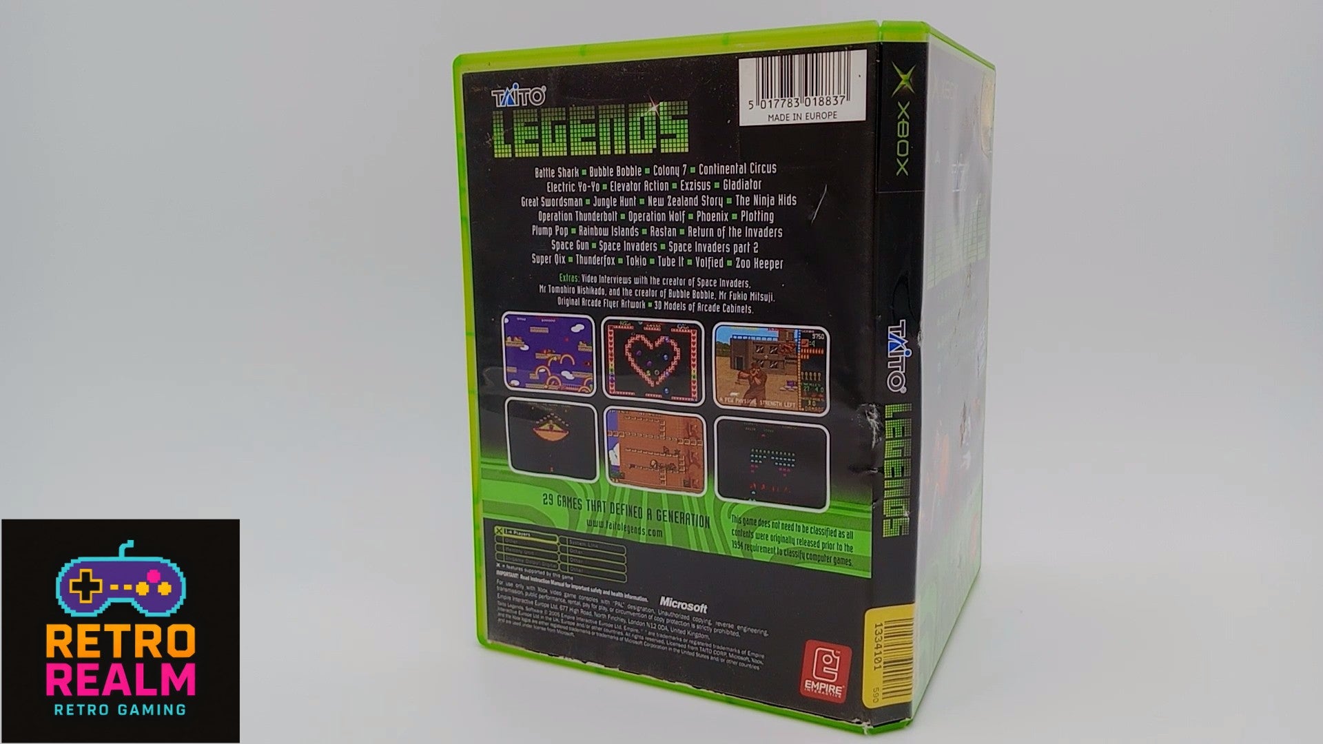 Taito Legends for XBOX PAL CID with Manual