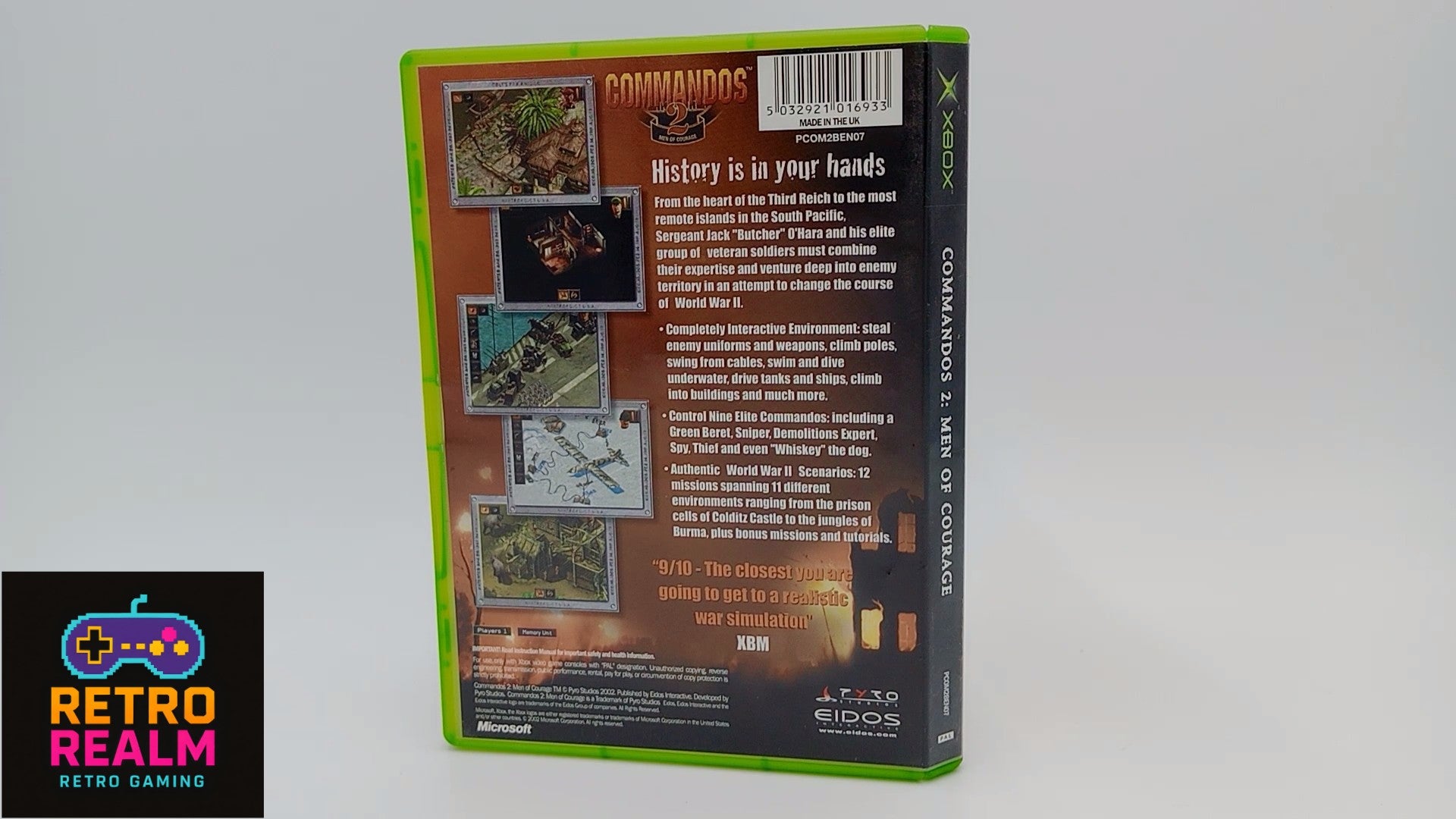 Commandos 2: Men Of Courage for XBOX PAL CID with Manual