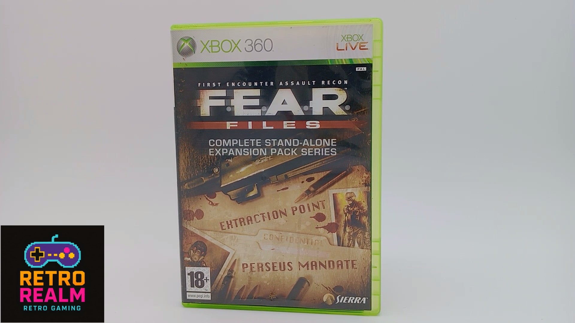 FEAR Files First Encounter Assault Recon for XBOX 360 PAL CID with Manual
