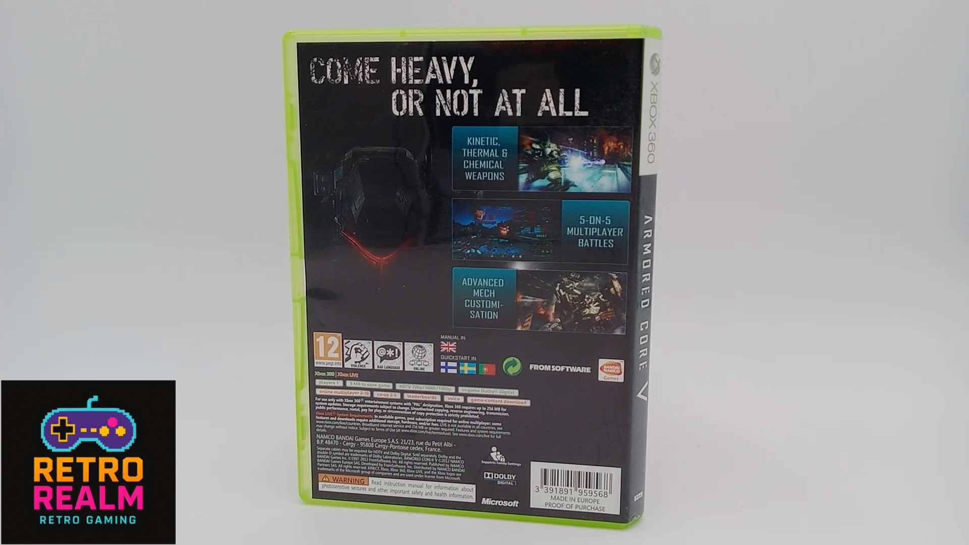 Armored Core V for XBOX 360 PAL CID with Manual