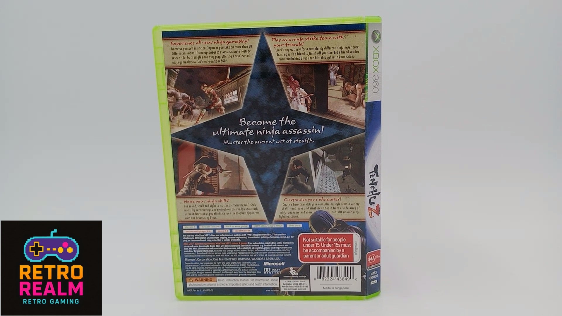 Tenchu Z for XBOX 360 PAL CID with Manual