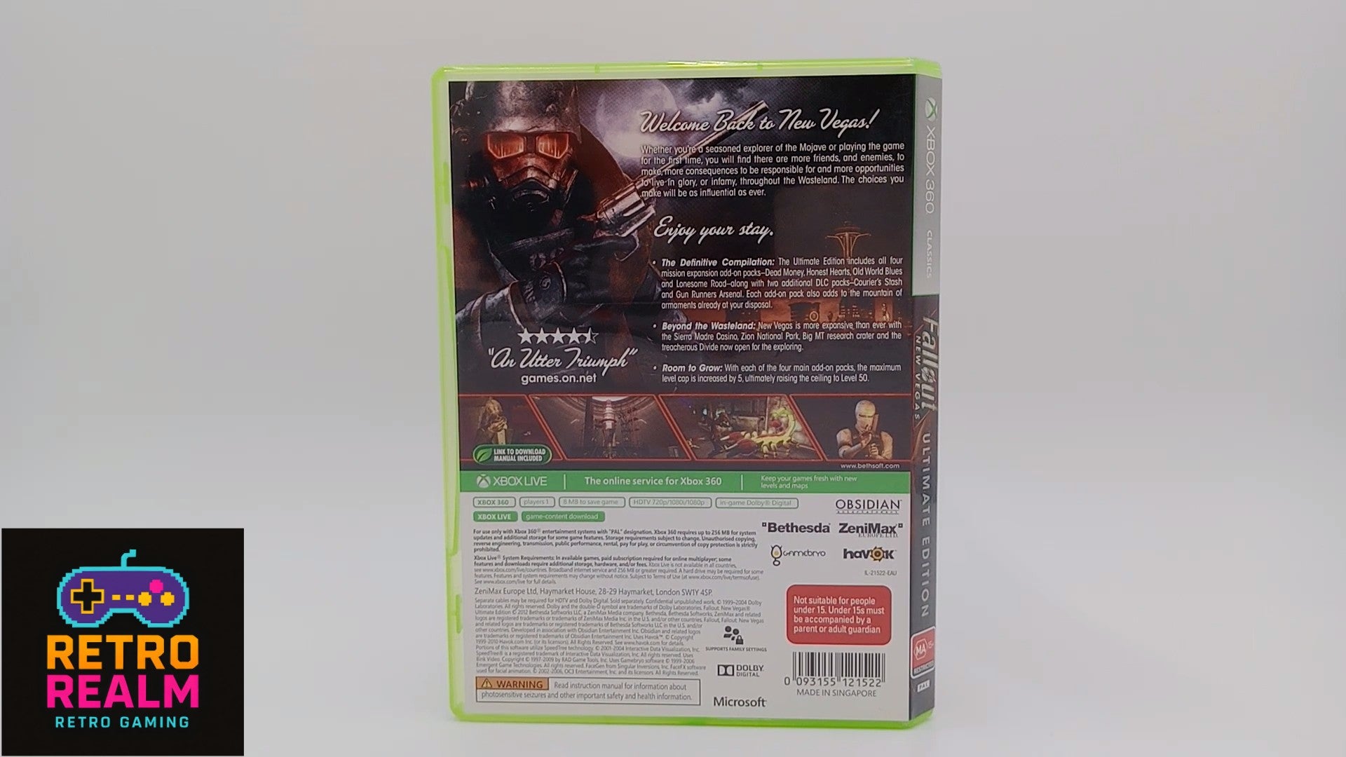 Fallout New Vegas Ultimate Edition for Xbox 360 PAL CIB with Manual