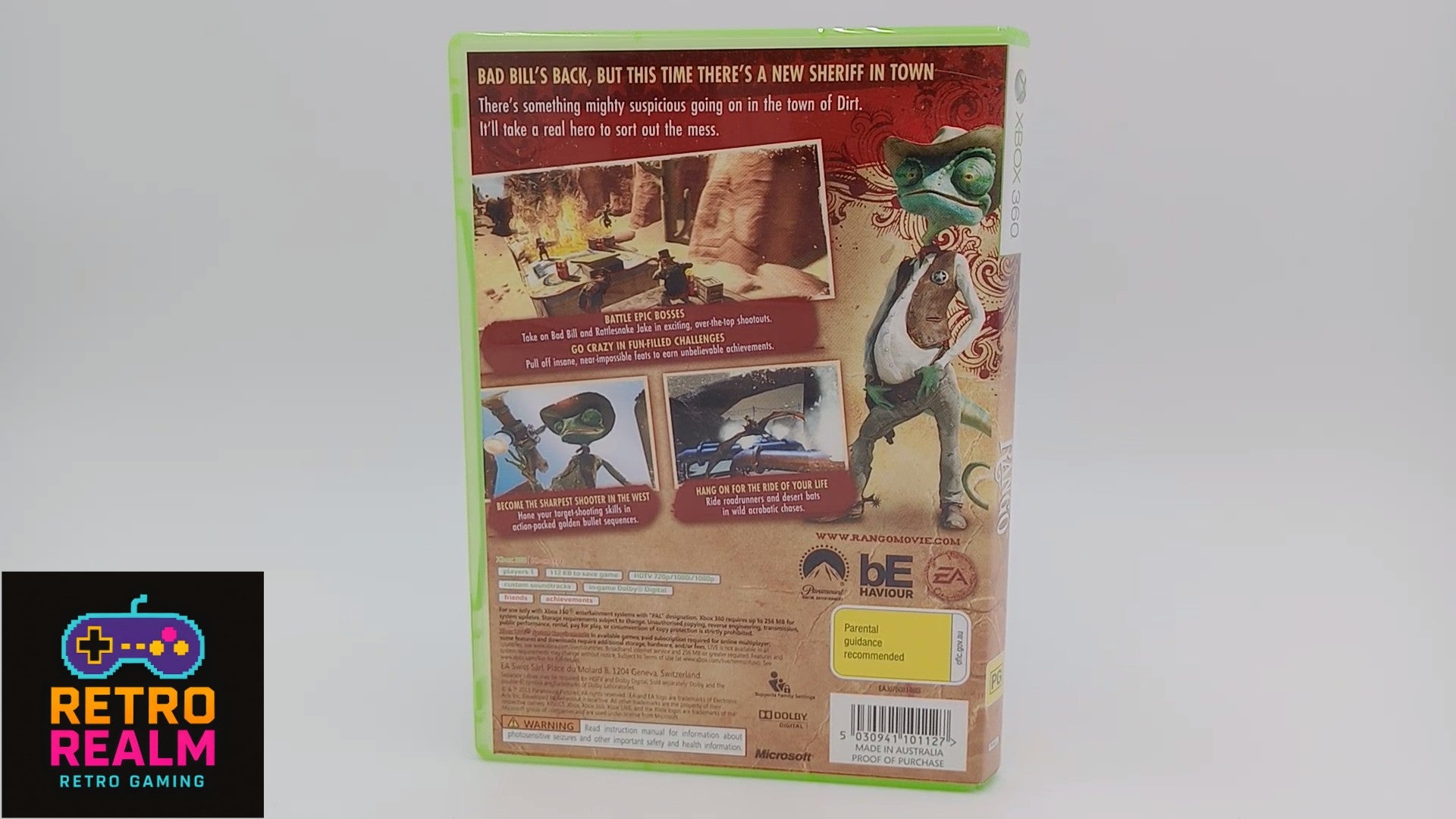 Rango for XBOX 360 PAL CIB with Manual