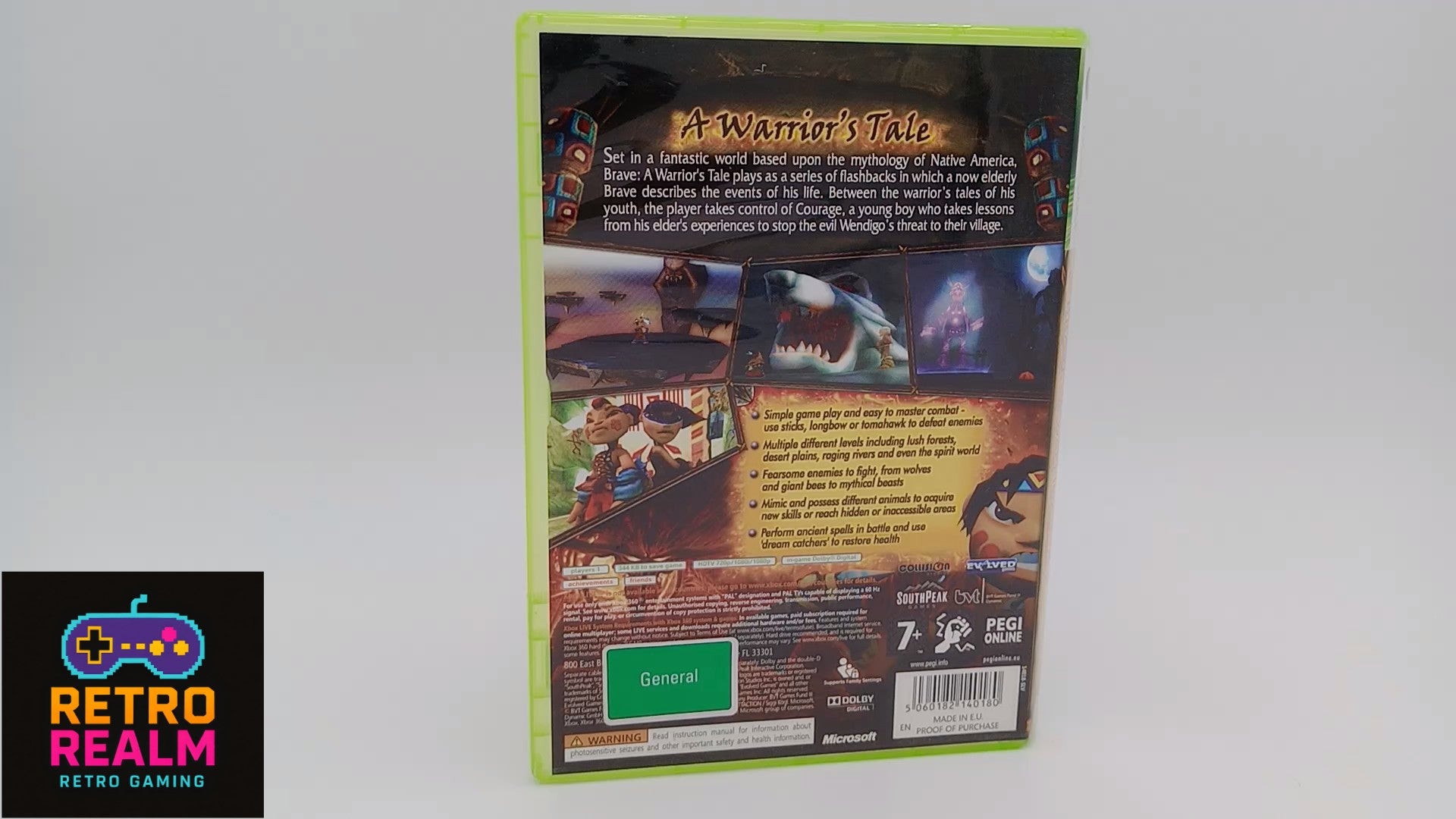 Brave A Warrior's Tale for XBOX 360 PAL CIB with Manual