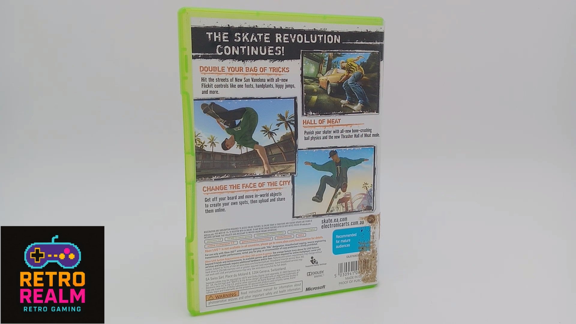 Skate 2 for XBOX 360 PAL CIB with Manual