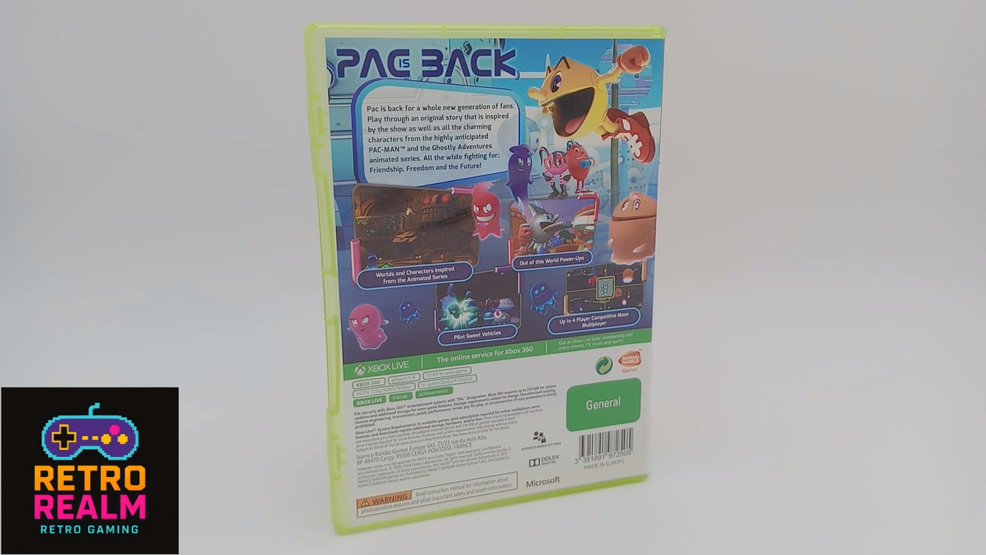 Pac-Man and the Ghostly Adventures for XBOX 360 PAL CID with Manual