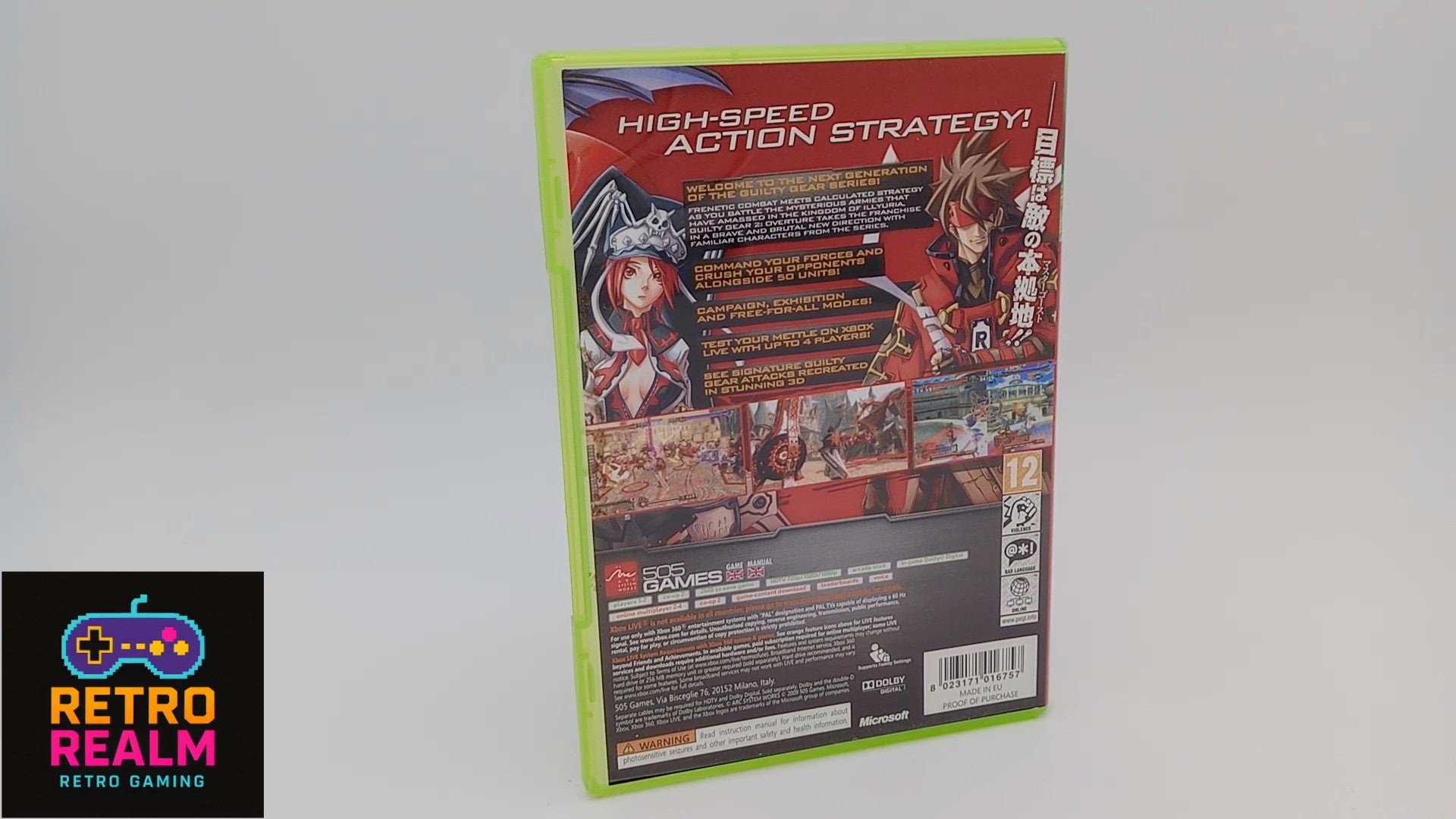 Overture Guilty Gear 2 for XBOX 360 PAL CID with Manual