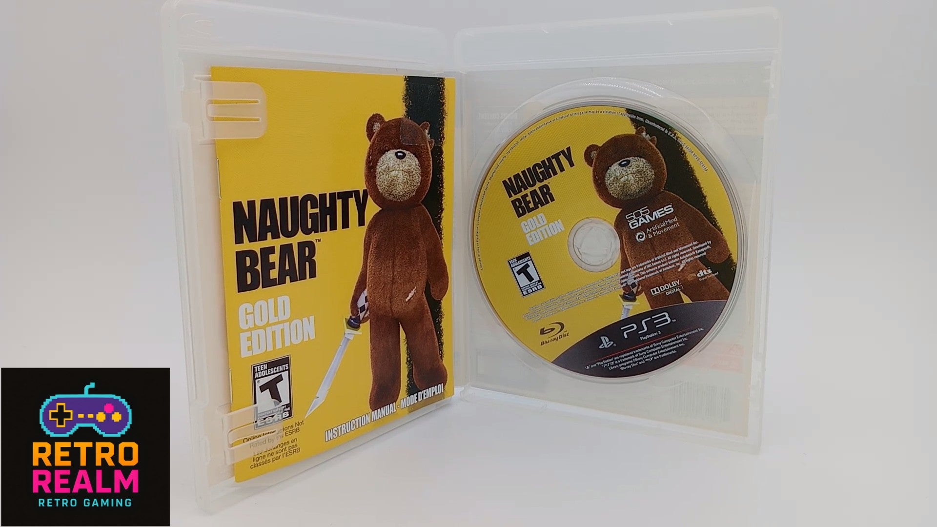 Naughty Bear Gold Edition for PlayStation 3 CIB with Manual