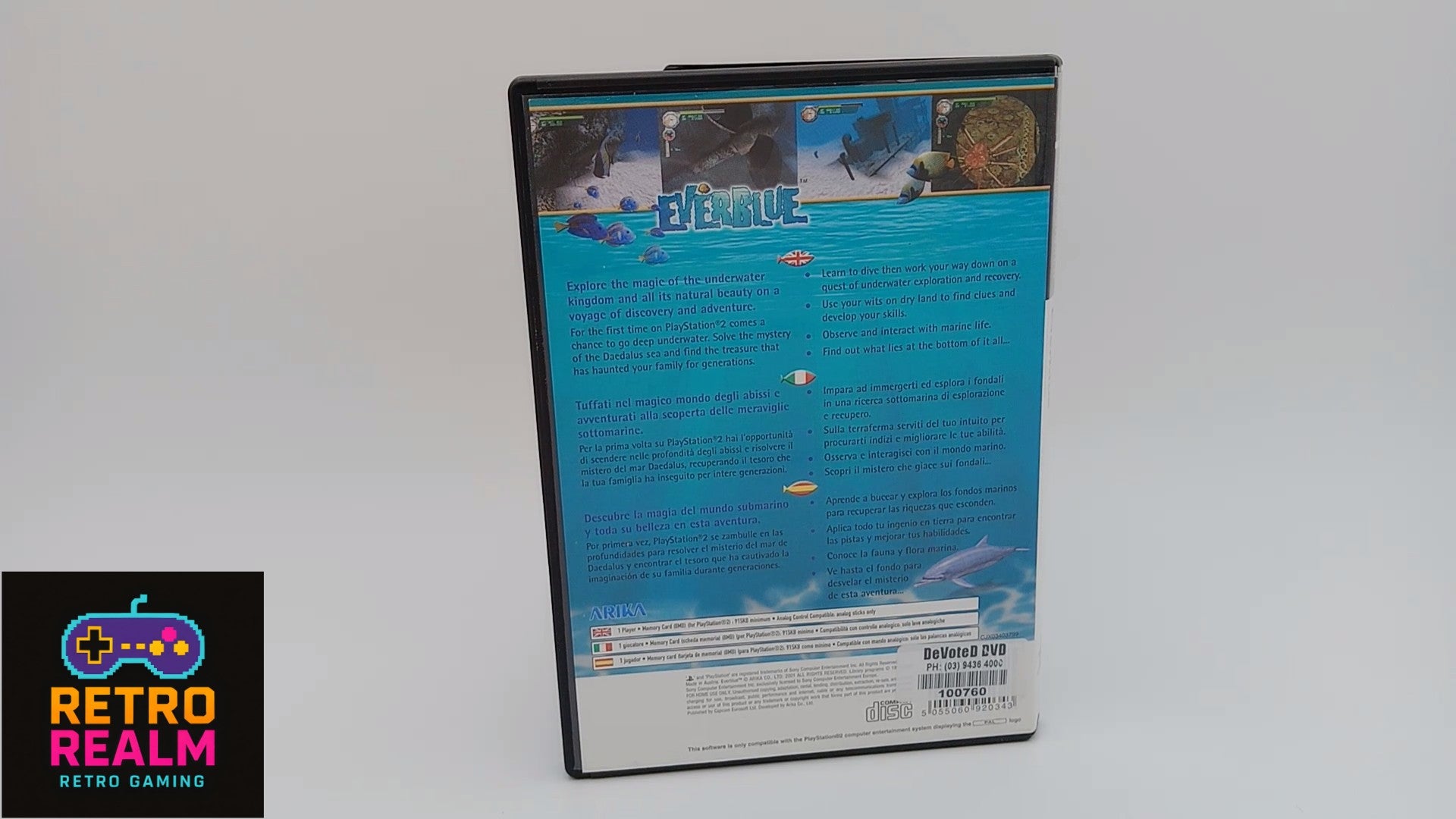 Everblue for PlayStation 2 PAL - no Manual