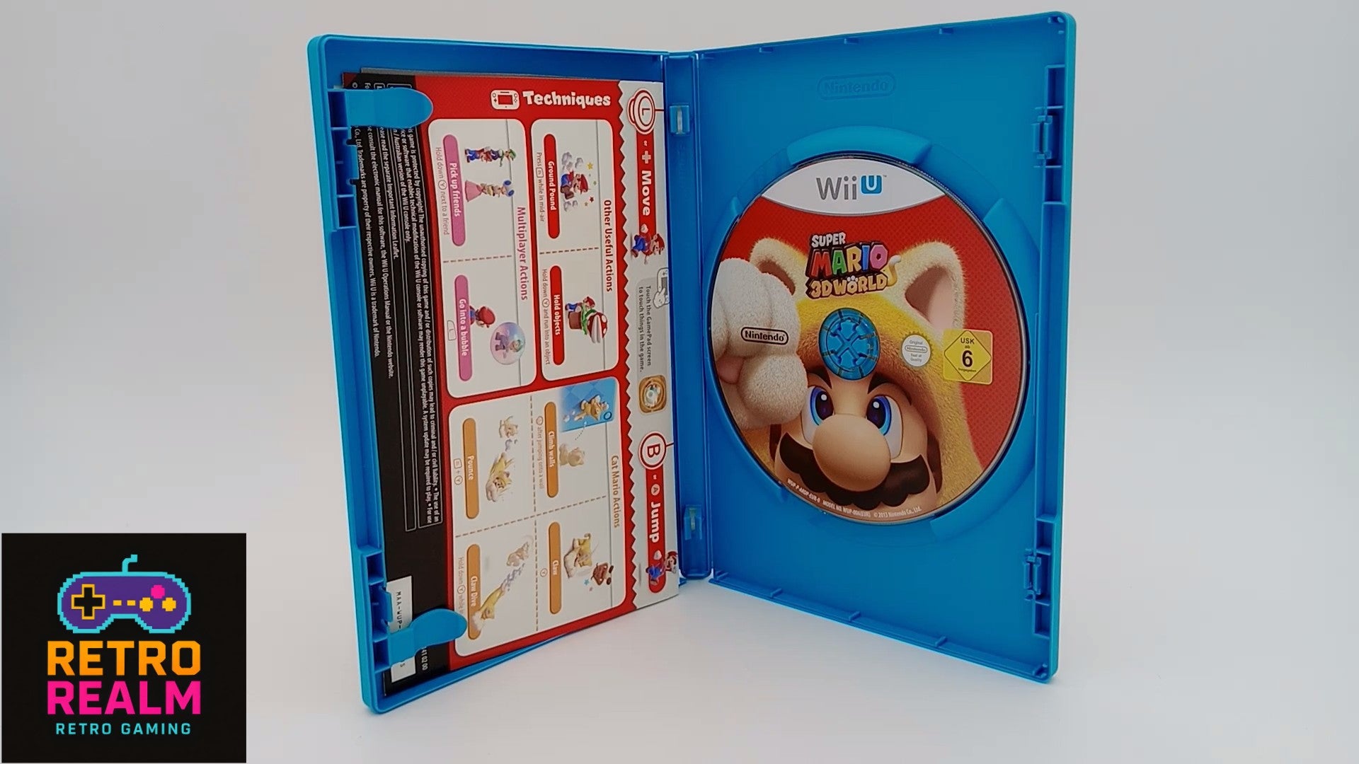 Super Mario 3D World for Wii U PAL CID with Manual