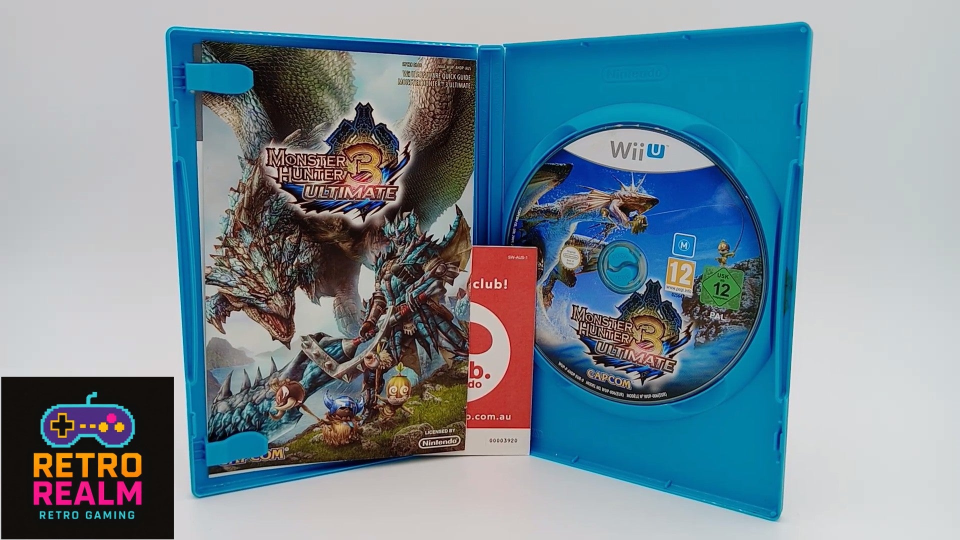 Monster Hunter 3 Ultimate for Wii U PAL CID with Manual