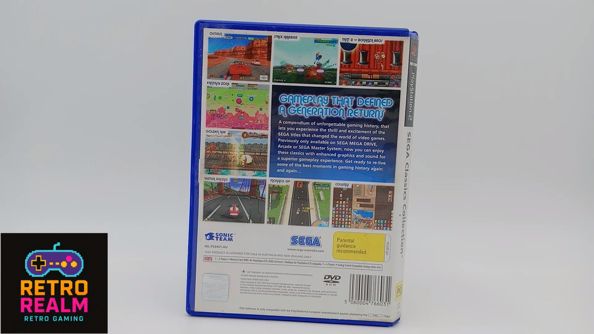 Sega Classics Collection PAL for PlayStation 2 no Manual