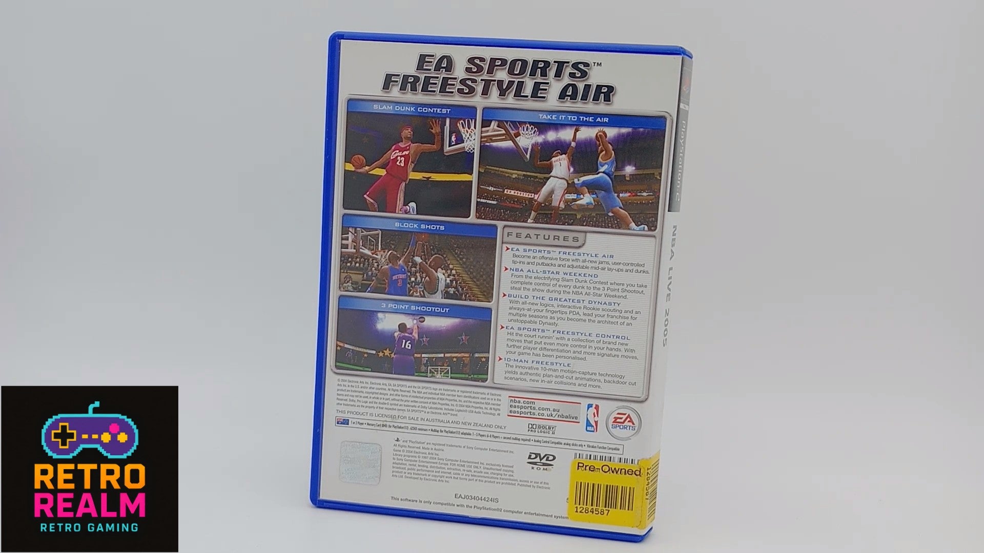 EA Sports NBA Live 2005 PAL for PlayStation 2 with Manual CID