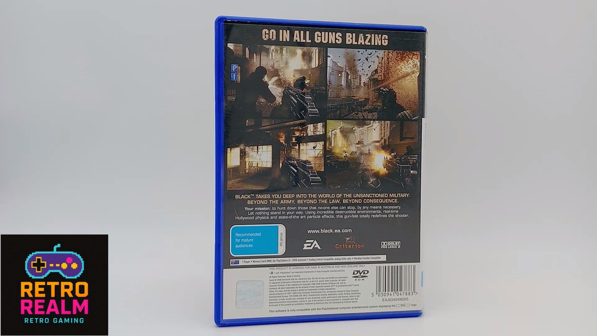 Black PAL for PlayStation 2 with Manual CID