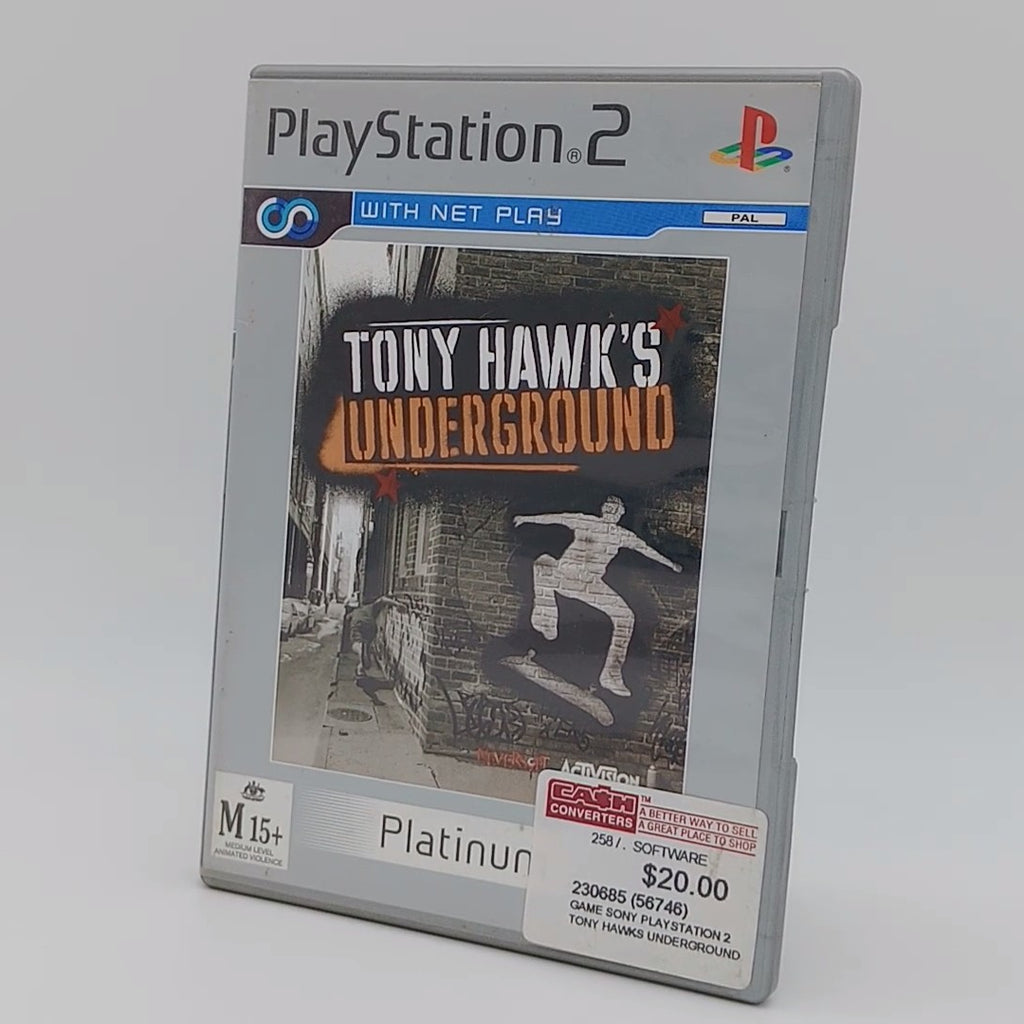 Tony Hawk's Underground PAL for PlayStation 2 with Manual CID