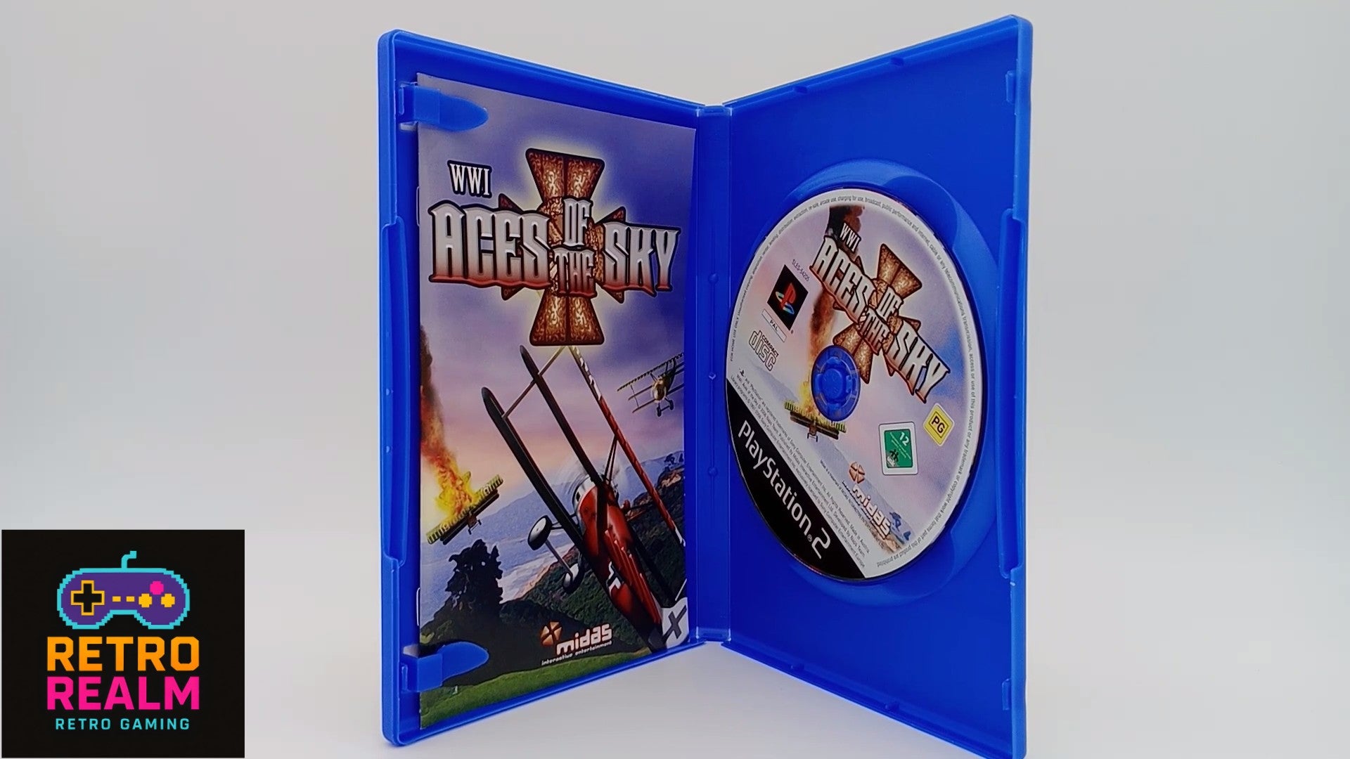 WWI: Aces Of The Sky PAL for PlayStation 2 with Manual CID