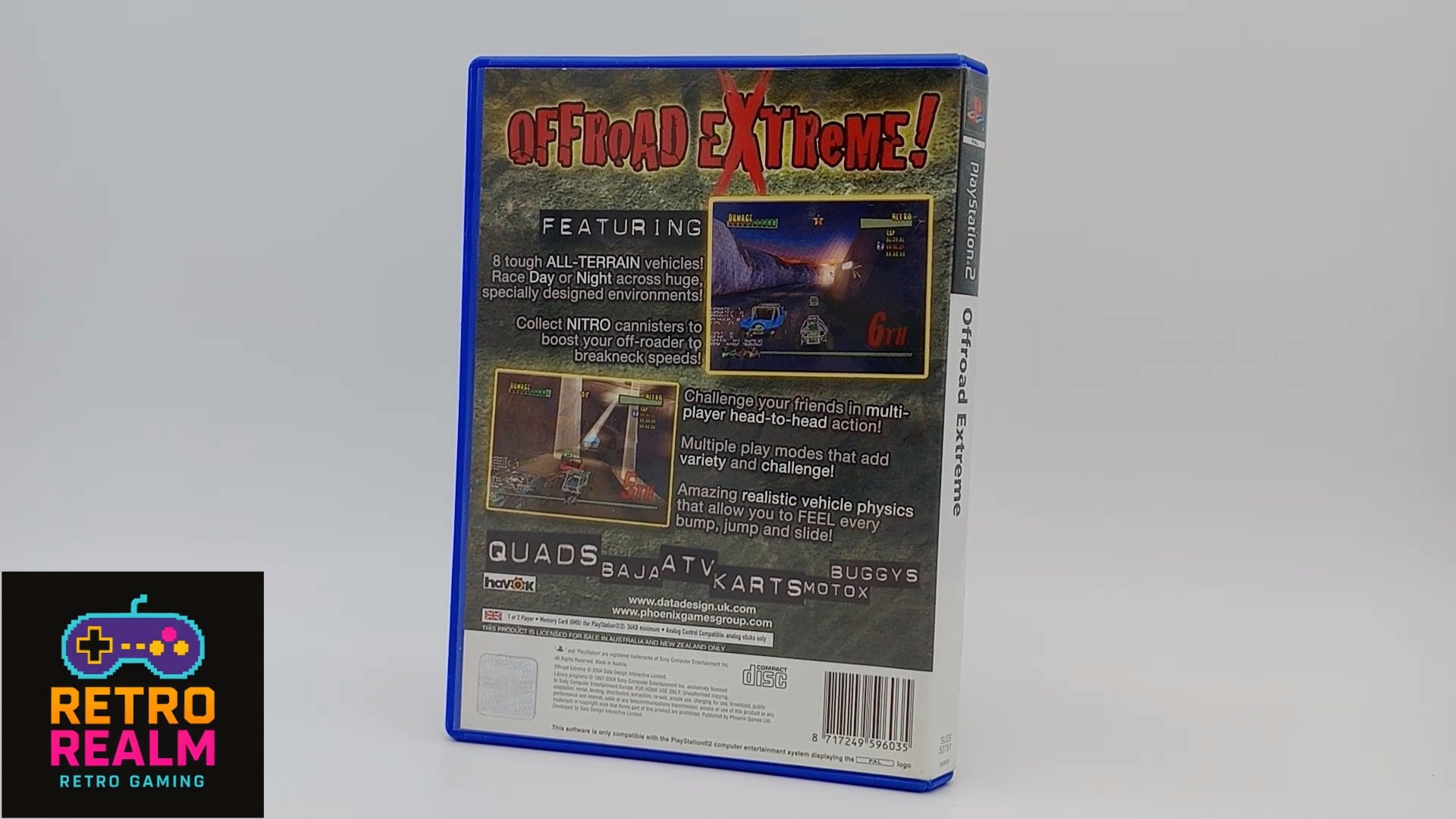 Offroad Extreme PAL for PlayStation 2 with Manual CID