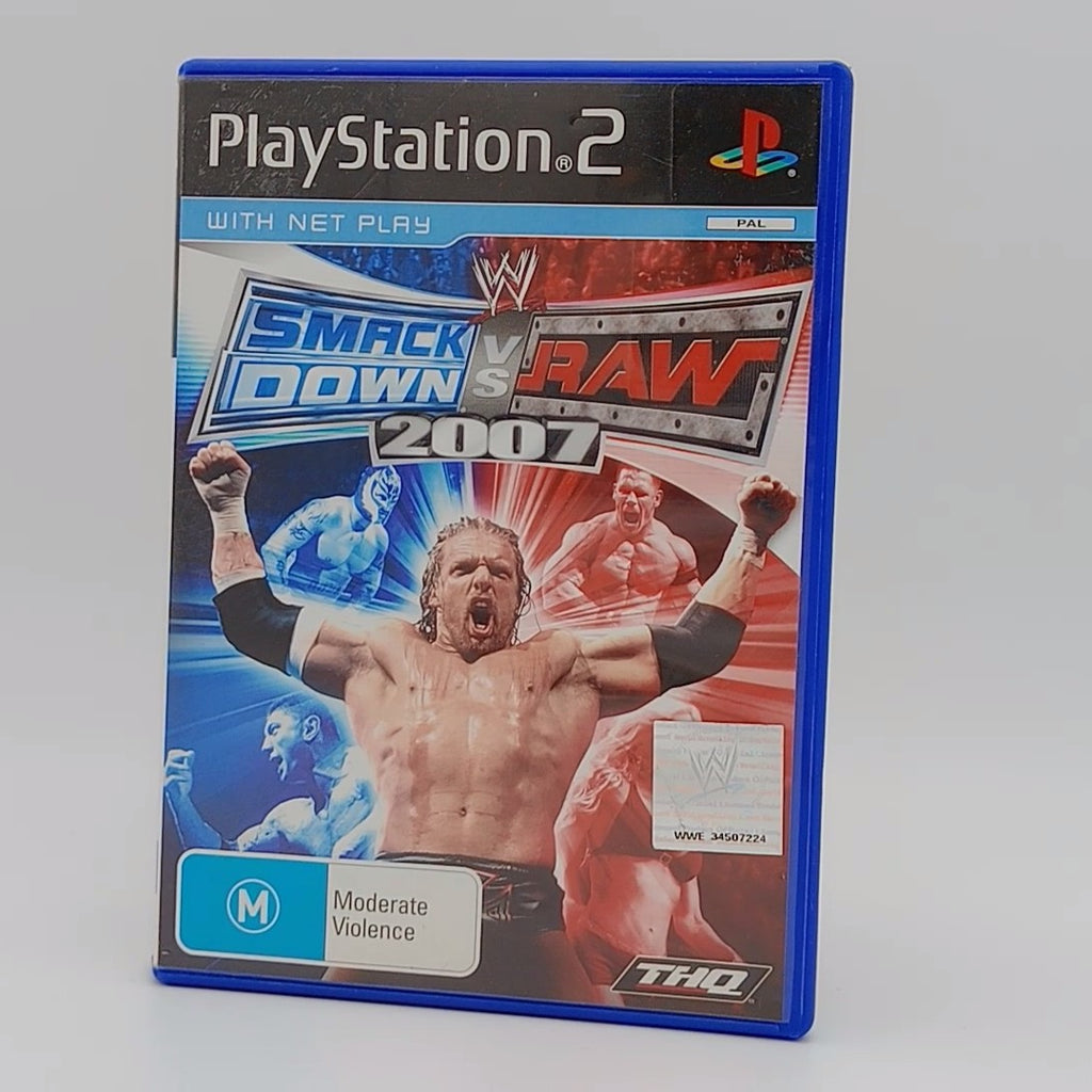 WWE Smackdown vs. RAW 2007 PAL for PlayStation 2 with Manual CID