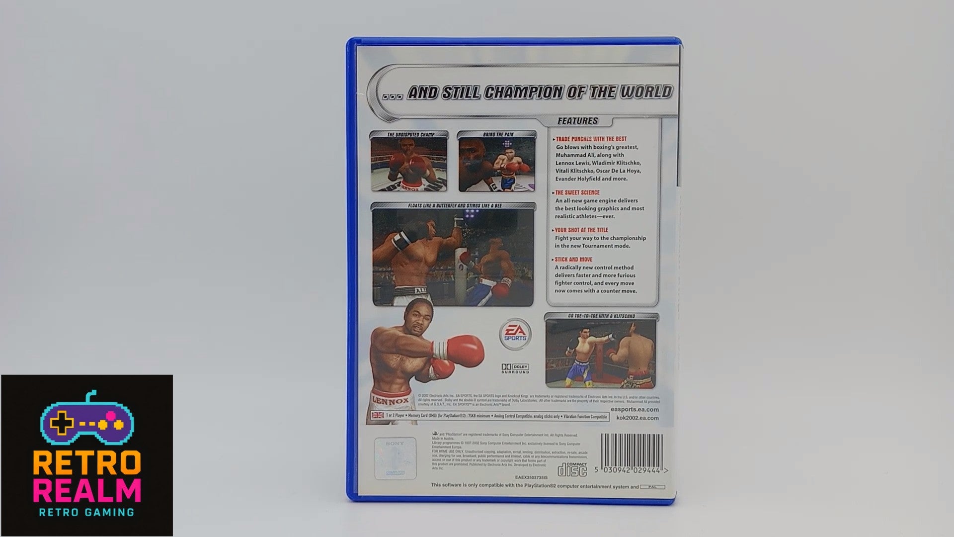 EA Sports Knockout Kings 2002 PAL for PlayStation 2 with Manual CID