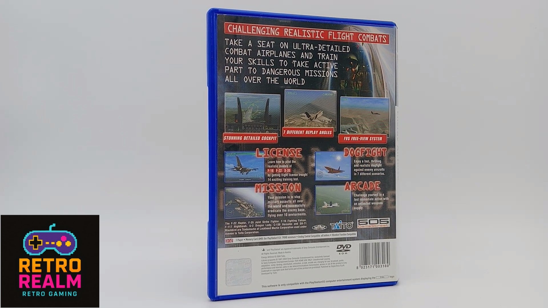 Energy Airforce PAL for PlayStation 2 with Manual CID