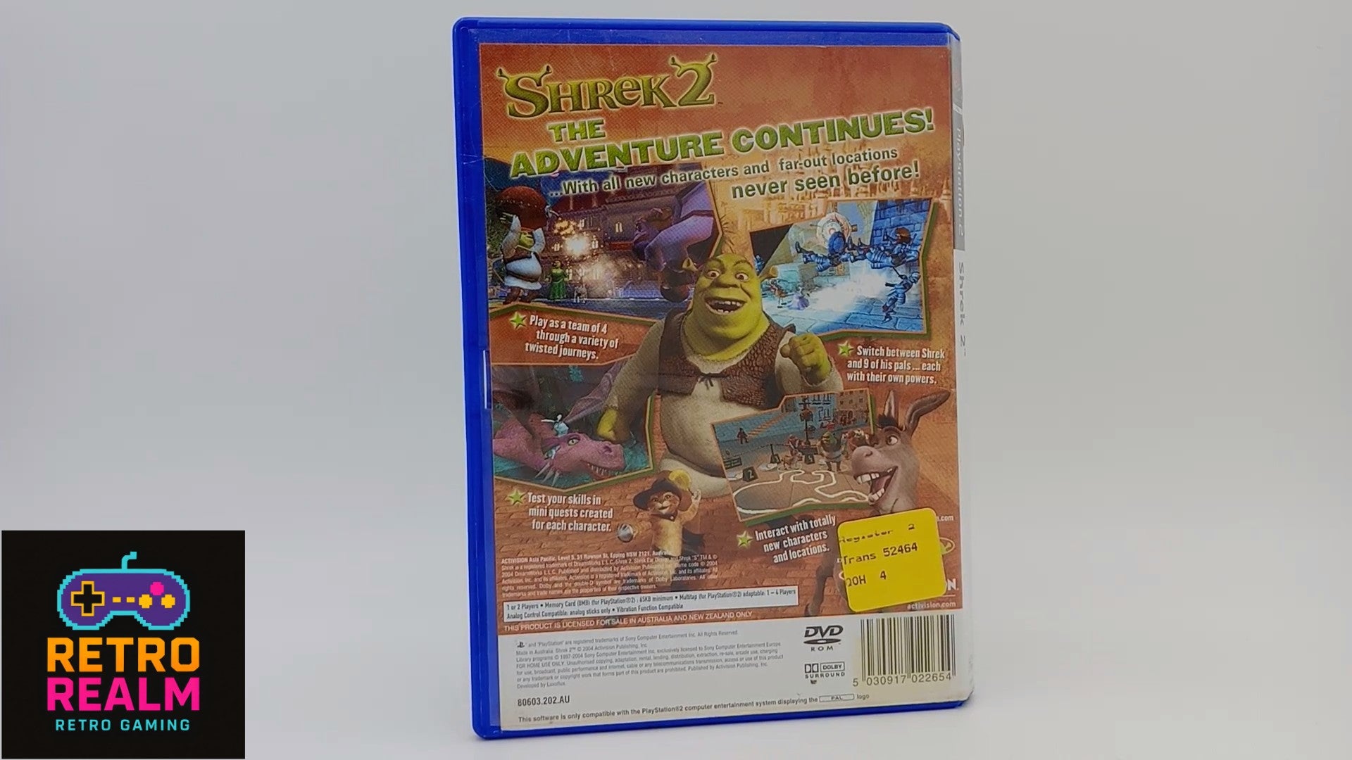 Shrek 2 PAL for PlayStation 2 with Manual CID