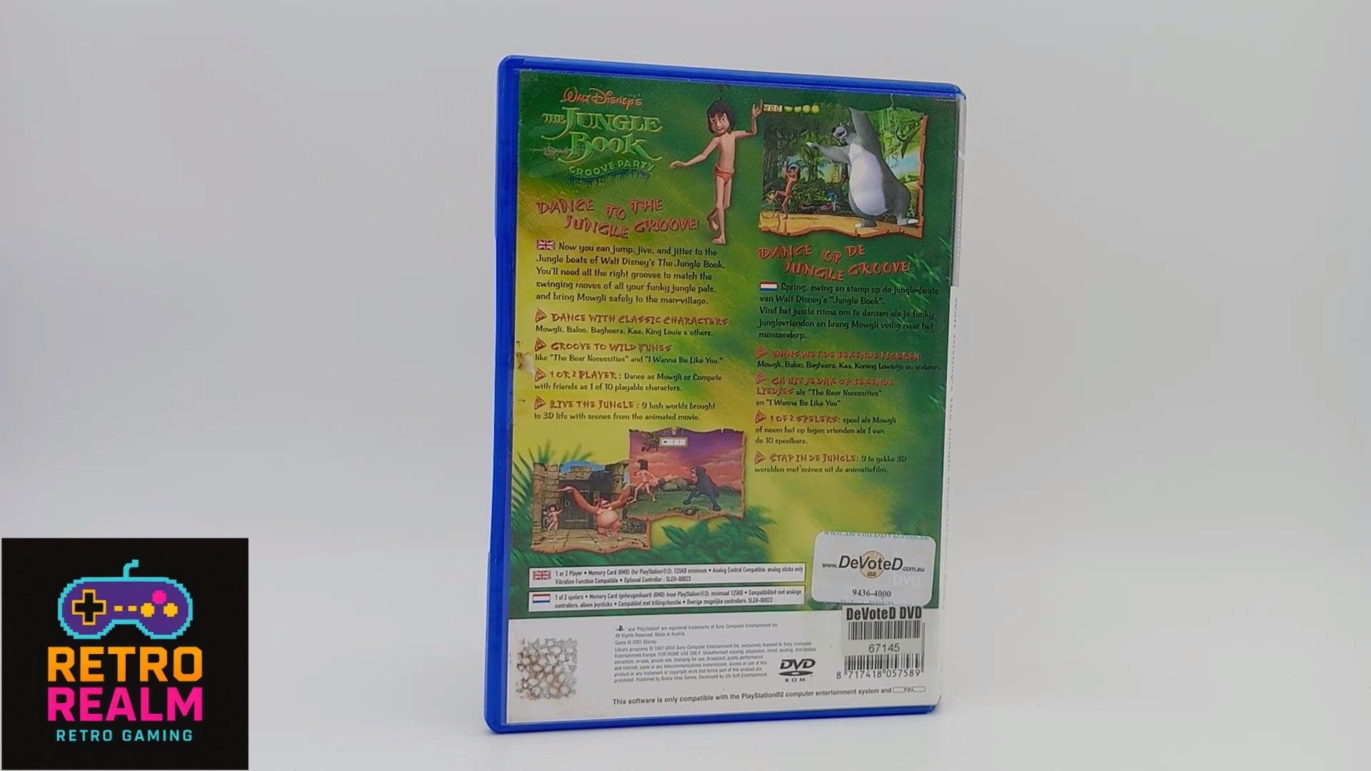 Walt Disney's The Jungle Book groove Party PAL for PlayStation 2 Ex-Rental with Manual CID