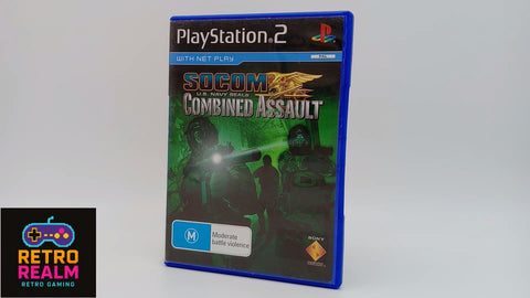 SOCOM U.S. Navy SEALs: Combined Assault PAL for PlayStation 2 Ex-Rental with Manual CID