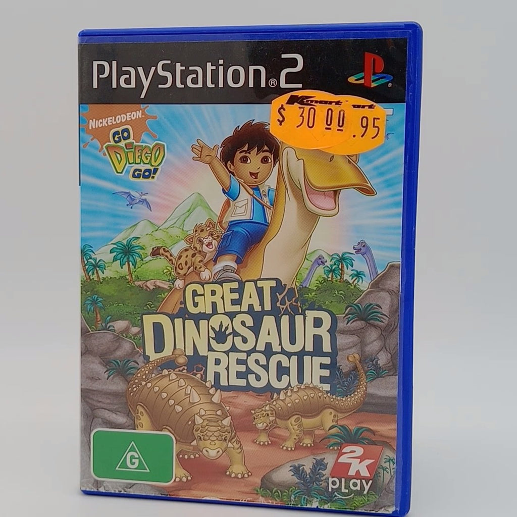 Go, Diego, Go! Great Dinosaur Rescue PAL for PlayStation 2 with Manual CIB
