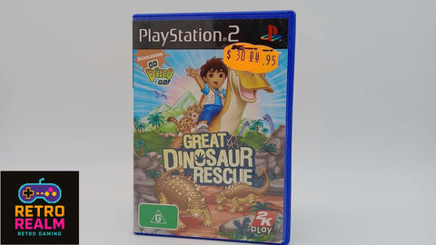 Go, Diego, Go! Great Dinosaur Rescue PAL for PlayStation 2 with Manual CIB