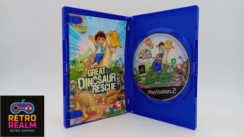 Go, Diego, Go! Great Dinosaur Rescue PAL for PlayStation 2 with Manual CIB