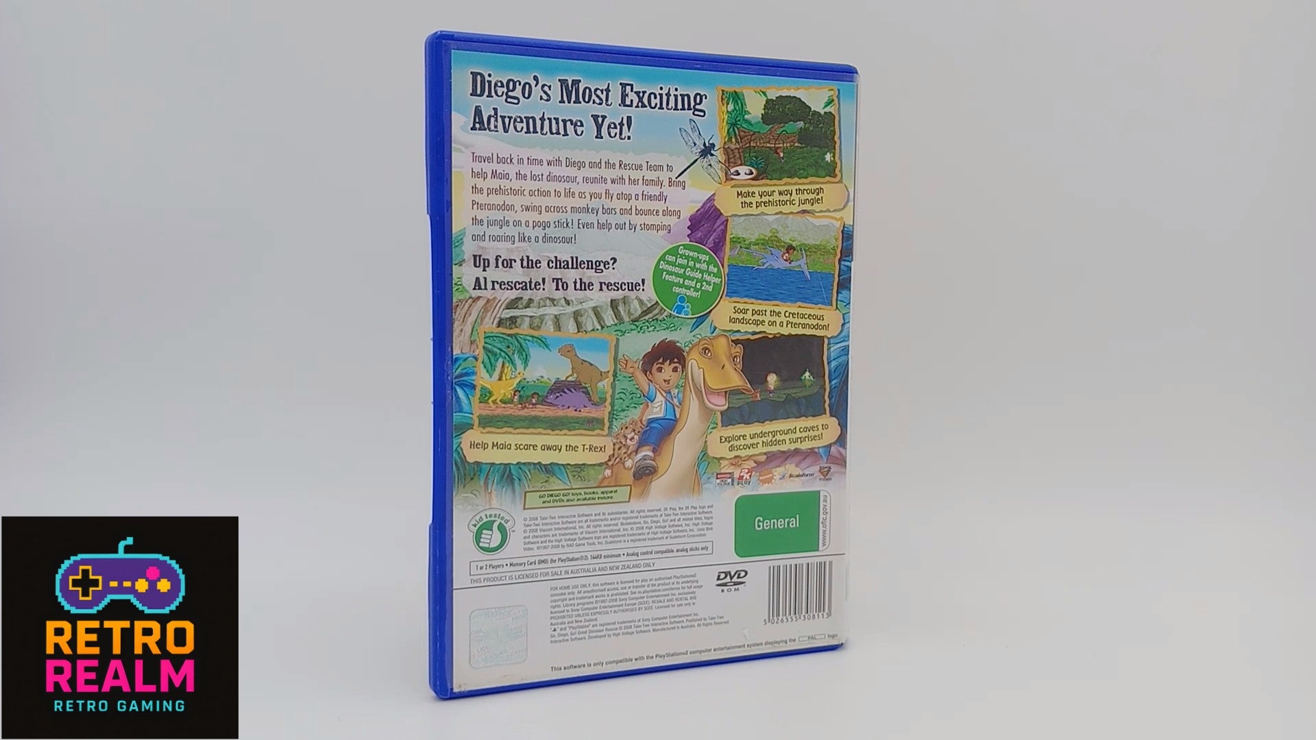 Go, Diego, Go! Great Dinosaur Rescue PAL for PlayStation 2 with Manual CIB
